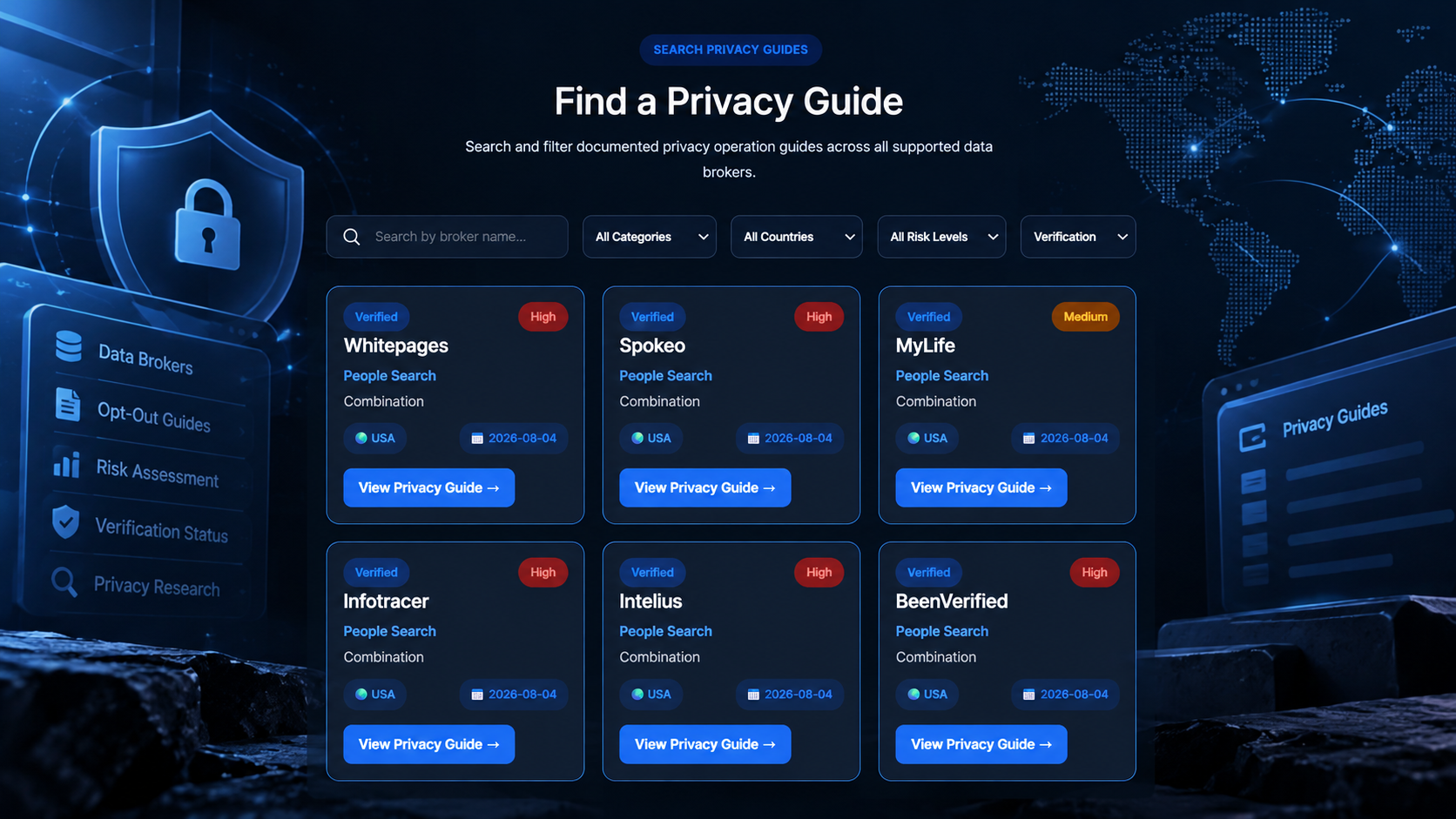 Privacy operations platform screenshot